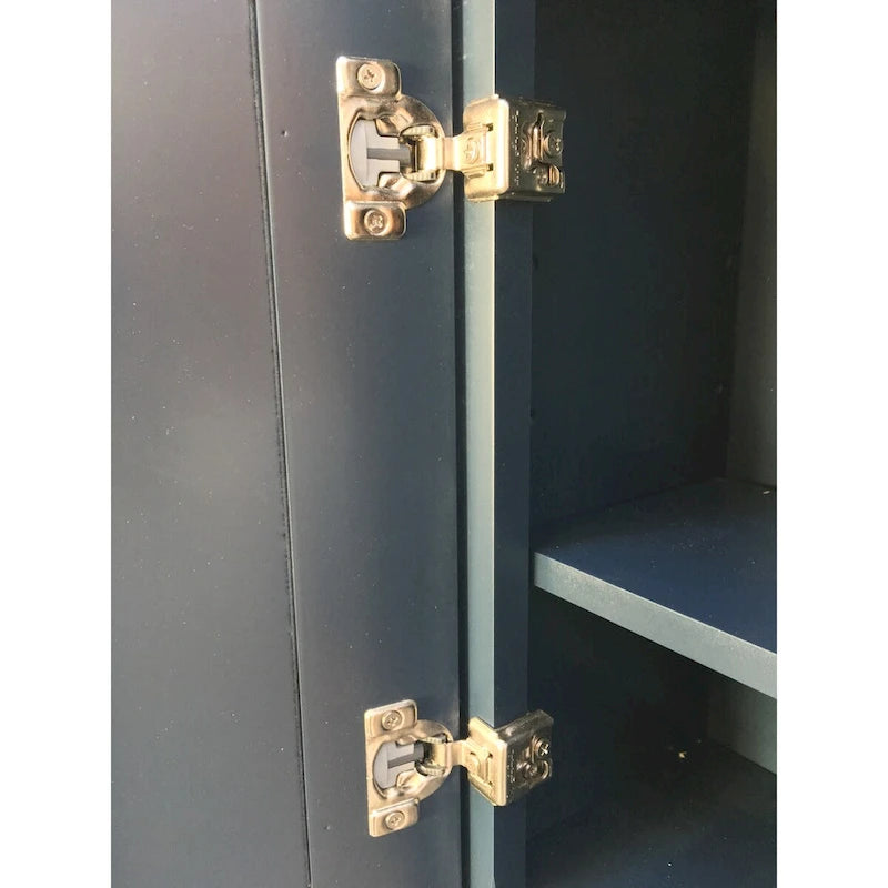 Blue Shaker Bathroom Wall Cabinet - 21x26