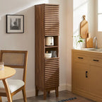 Render Tall Narrow Bathroom Storage Cabinet