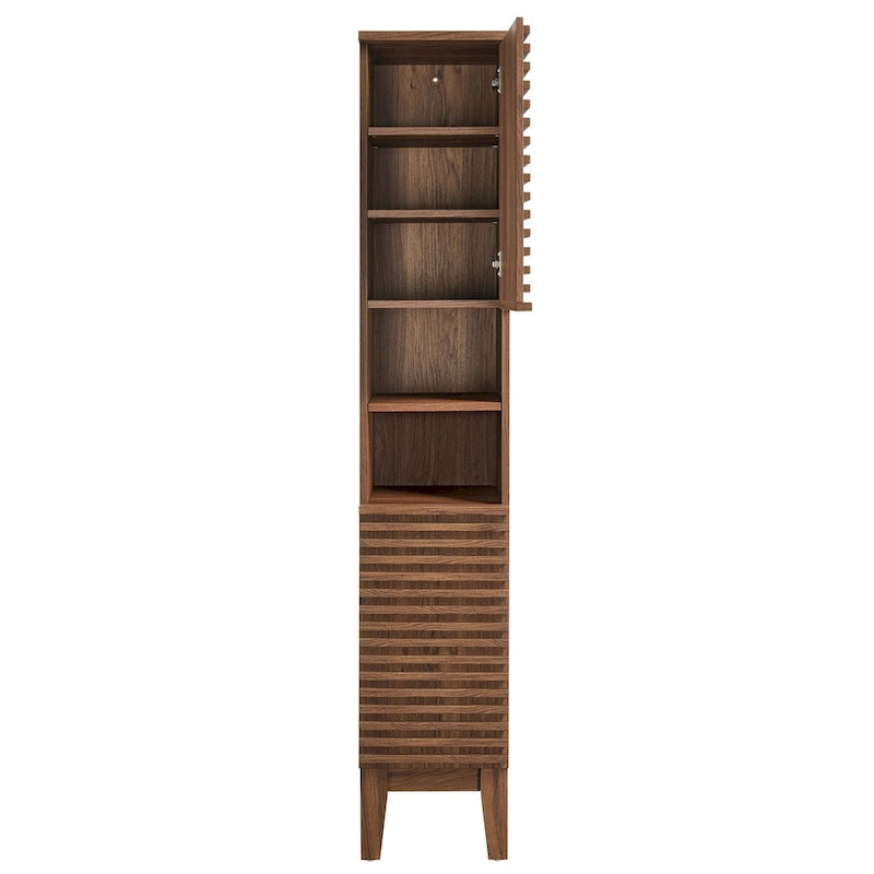Render Tall Narrow Bathroom Storage Cabinet