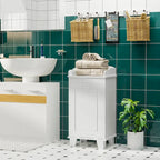 Tilt Out Laundry Hamper,Free Standing Home Organizer Hamper,Bathroom Storage Cabinet