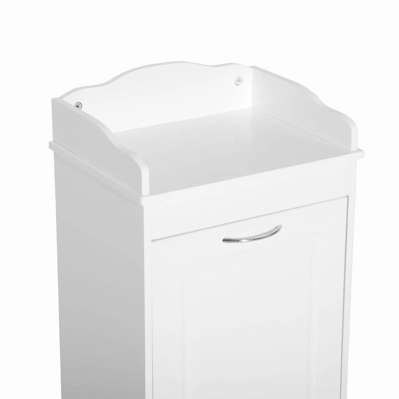Tilt Out Laundry Hamper,Free Standing Home Organizer Hamper,Bathroom Storage Cabinet