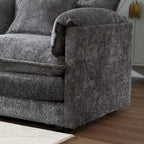 Chenille Fabric L-Shape Comfy Oversized three-seat Modular Sectional Sofa