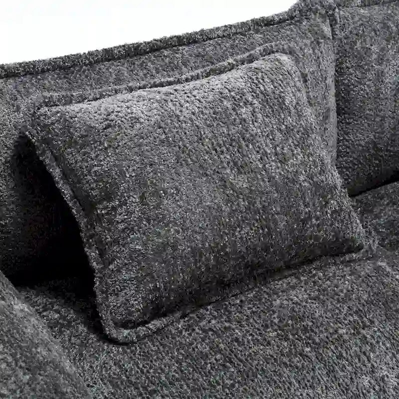 Chenille Fabric L-Shape Comfy Oversized three-seat Modular Sectional Sofa