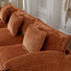 Chenille Fabric L-Shape Comfy Oversized three-seat Modular Sectional Sofa