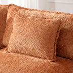 Chenille Fabric L-Shape Comfy Oversized three-seat Modular Sectional Sofa