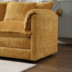 Chenille Fabric L-Shape Comfy Oversized three-seat Modular Sectional Sofa