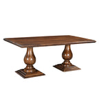 Willow Solid Wood Double Pedestal Dining Table