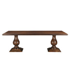 Willow Solid Wood Double Pedestal Dining Table