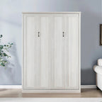 Half Self-Close and Open Murphy Bed Cabinet Space-Saving Bed