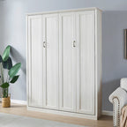 Half Self-Close and Open Murphy Bed Cabinet Space-Saving Bed