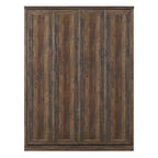 Half Self-Close and Open Murphy Bed Cabinet Space-Saving Bed