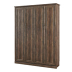 Half Self-Close and Open Murphy Bed Cabinet Space-Saving Bed