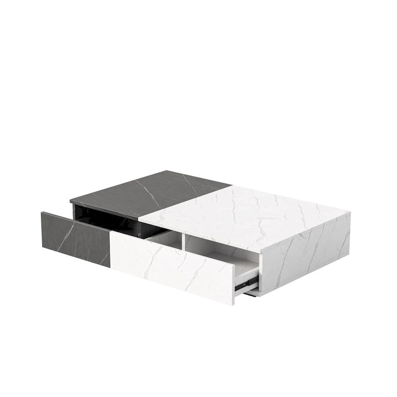 Modern Coffee Table with Two Storage Spaces