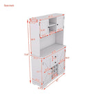73.8H Kitchen Cabinet with Storage - N/A