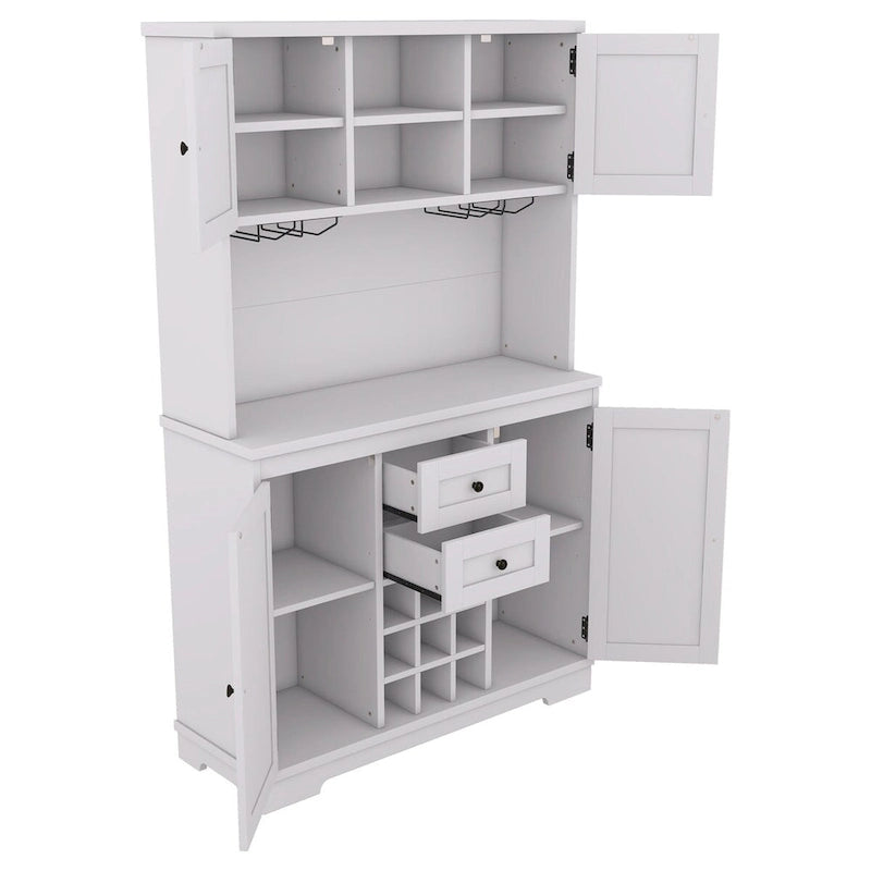 73.8H Kitchen Cabinet with Storage - N/A