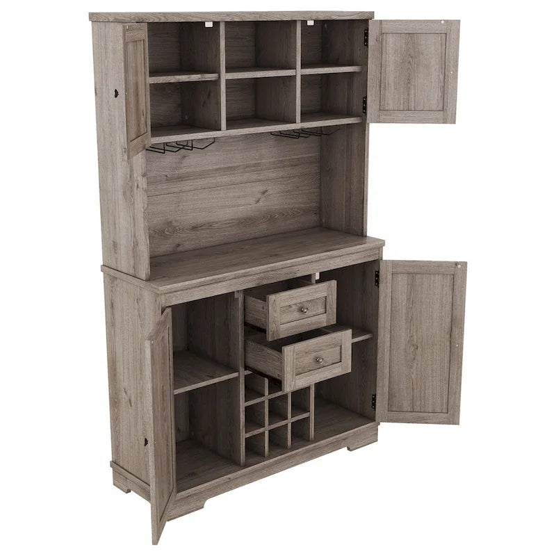 73.8H Kitchen Cabinet with Storage - N/A