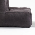 Oaks Aura Fluffy Bean Bag Chair, Super Soft Lazy Sofa Chair With Memory Foam And Ottoman, Indoor Modern Bean Bag Chair