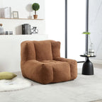 Oaks Aura Fluffy Bean Bag Chair, Super Soft Lazy Sofa Chair With Memory Foam And Ottoman, Indoor Modern Bean Bag Chair