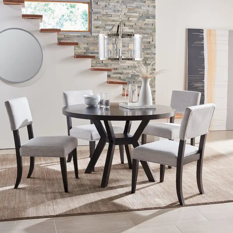 SAFAVIEH Couture Orestilla Round Wood Dining Table - 48Wx48Dx30H