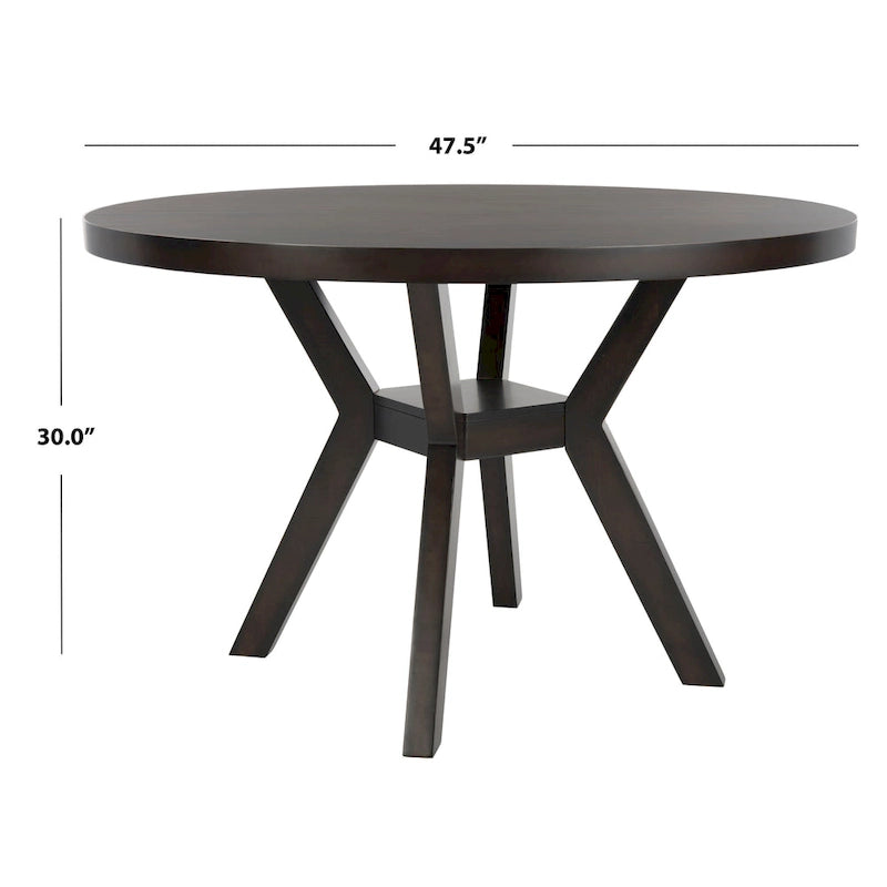 SAFAVIEH Couture Orestilla Round Wood Dining Table - 48Wx48Dx30H