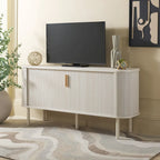 SAFAVIEH Home Tealla 2 Tambour Door Sideboard/Media Stand. - 63Wx18Dx32H
