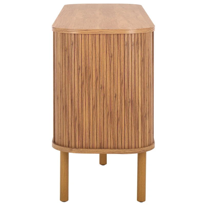 SAFAVIEH Home Tealla 2 Tambour Door Sideboard/Media Stand. - 63Wx18Dx32H