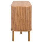 SAFAVIEH Home Tealla 2 Tambour Door Sideboard/Media Stand. - 63Wx18Dx32H