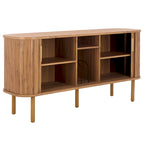 SAFAVIEH Home Tealla 2 Tambour Door Sideboard/Media Stand. - 63Wx18Dx32H