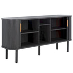 SAFAVIEH Home Tealla 2 Tambour Door Sideboard/Media Stand. - 63Wx18Dx32H