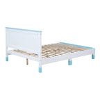Full Size Wooden Bow Bed